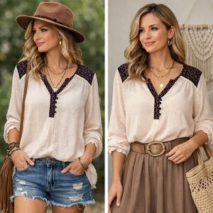 Matilda Jane Eyelet Boho Blouse